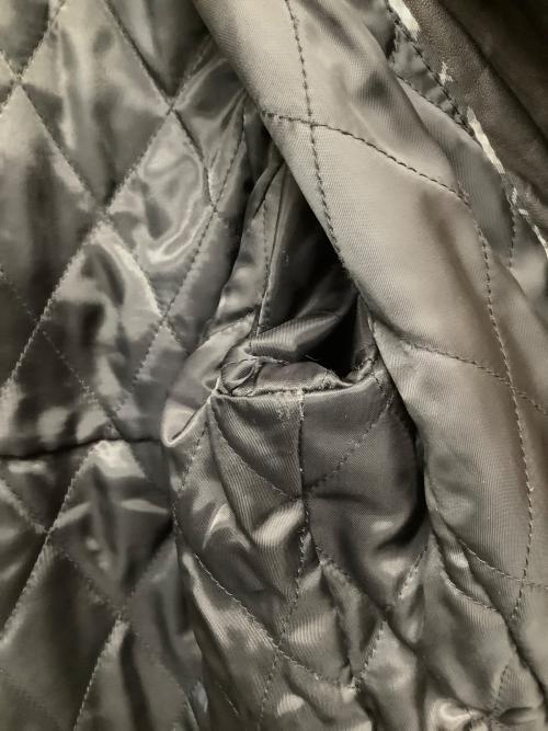 BURBERRY BLACK LABEL（バーバリーブラックレーベル）BURBERRY BLACK LABEL (バーバリーブラックレーベル) ラムレザージャケット ブラック サイズ:Mの古着・服飾アイテム
