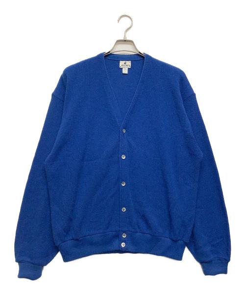 JOCKEY（ジョッキー）JOCKEY (ジョッキー) アクリルニットカーディガン ブルー サイズ:Lの古着・服飾アイテム