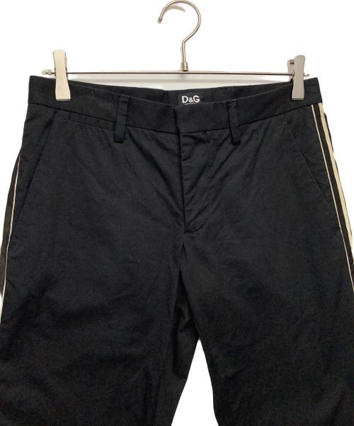DOLCE & GABBANA（ドルチェ＆ガッバーナ）DOLCE & GABBANA (ドルチェ＆ガッバーナ) サイドラインパンツ ブラック サイズ:44の古着・服飾アイテム