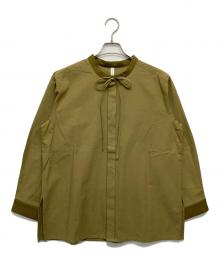 kelen（ケレン）の古着「バンドカラーシャツ」｜カーキ