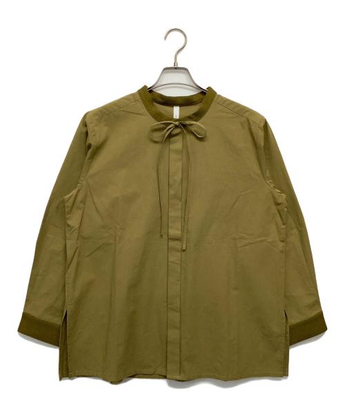 kelen（ケレン）kelen (ケレン) バンドカラーシャツ カーキ サイズ:S 未使用品の古着・服飾アイテム