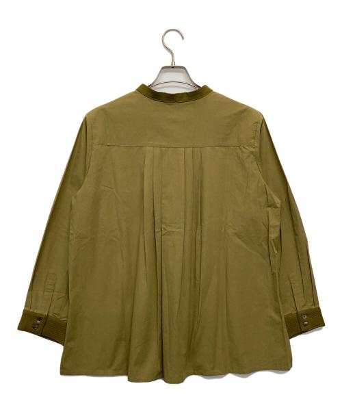 kelen（ケレン）kelen (ケレン) バンドカラーシャツ カーキ サイズ:S 未使用品の古着・服飾アイテム