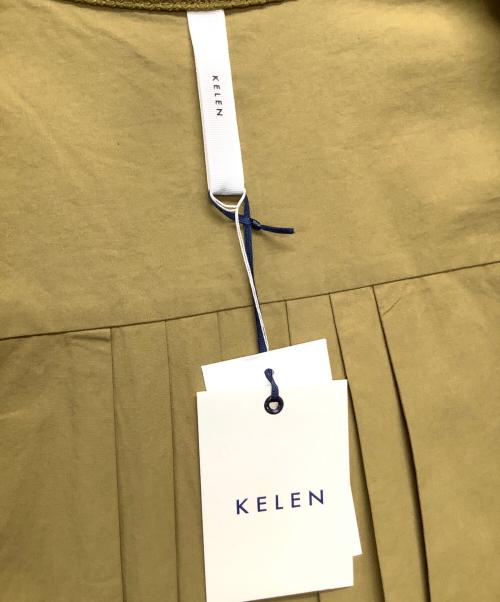 kelen（ケレン）kelen (ケレン) バンドカラーシャツ カーキ サイズ:S 未使用品の古着・服飾アイテム
