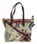 TORY BURCHトリーバーチ）の古着「ショルダーバッグ」｜パープル×ホワイト