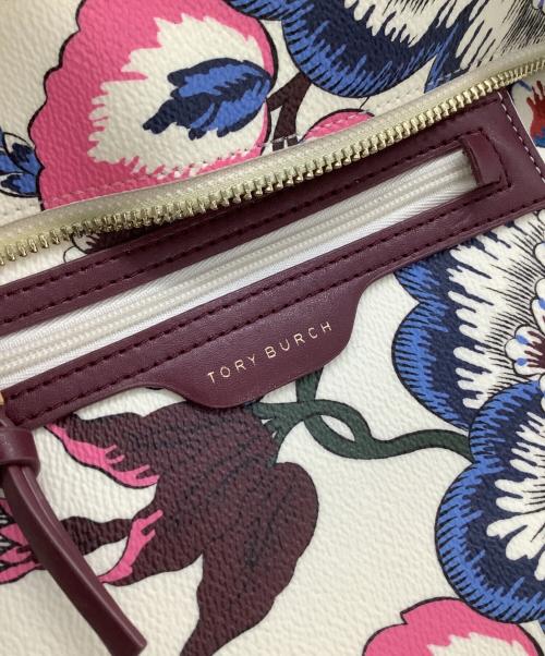 TORY BURCH（トリーバーチ）TORY BURCH (トリーバーチ) ショルダーバッグ パープル×ホワイトの古着・服飾アイテム