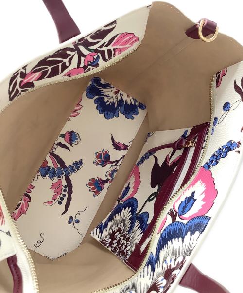 TORY BURCH（トリーバーチ）TORY BURCH (トリーバーチ) ショルダーバッグ パープル×ホワイトの古着・服飾アイテム