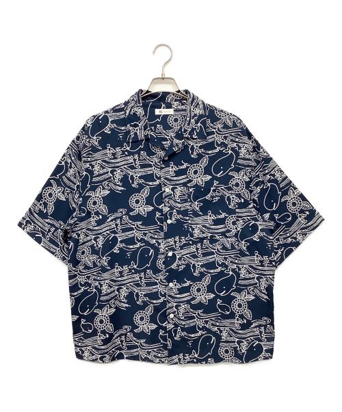 TAKEO KIKUCHI（タケオキクチ）TAKEO KIKUCHI (タケオキクチ) 半袖シャツ ネイビー サイズ:XLの古着・服飾アイテム