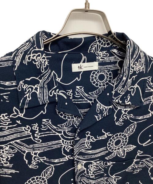 TAKEO KIKUCHI（タケオキクチ）TAKEO KIKUCHI (タケオキクチ) 半袖シャツ ネイビー サイズ:XLの古着・服飾アイテム