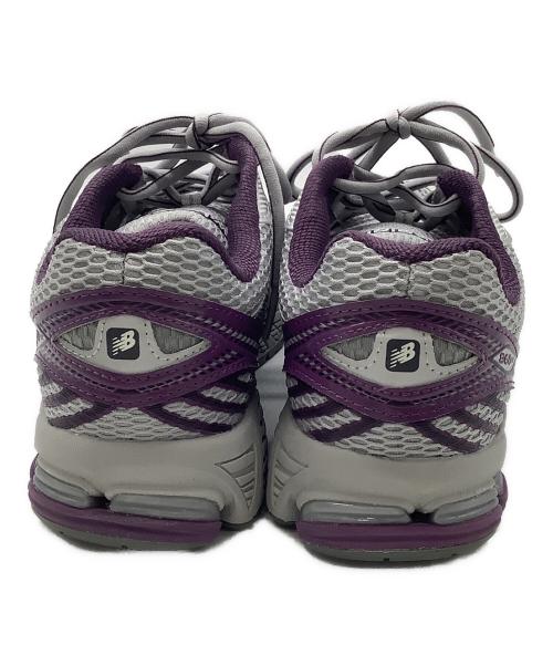 NEW BALANCE（ニューバランス）NEW BALANCE (ニューバランス) ローカットスニーカー シルバー×パープル サイズ:27cmの古着・服飾アイテム