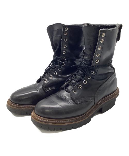 RED WING（レッドウィング）RED WING (レッドウィング) RED WINGロガーブーツ ブラック サイズ:26.5cmの古着・服飾アイテム