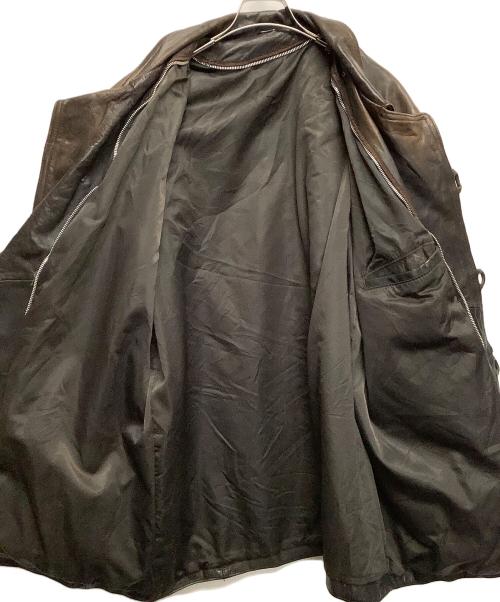 その他ブランド（ソノタブランド）その他ブランド (ソノタブランド) レザージャケット ブラウン サイズ:ＸLの古着・服飾アイテム