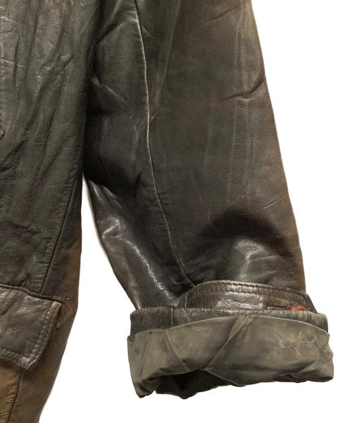 その他ブランド（ソノタブランド）その他ブランド (ソノタブランド) レザージャケット ブラウン サイズ:ＸLの古着・服飾アイテム