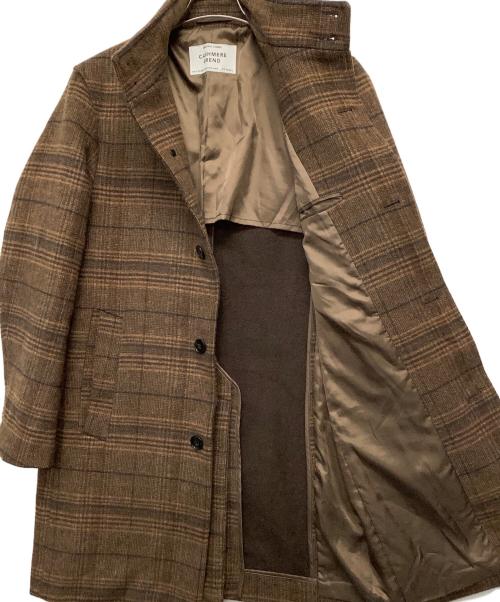 417 by EDIFICE（417 バイ エディフィス）417 by EDIFICE (417 バイ エディフィス) スタンドネックコート ブラウン サイズ:Mの古着・服飾アイテム