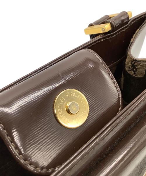 Yves Saint Laurent（イヴサンローラン）Yves Saint Laurent (イヴサンローラン) ハンドバッグ ブラウン×ブラウンの古着・服飾アイテム