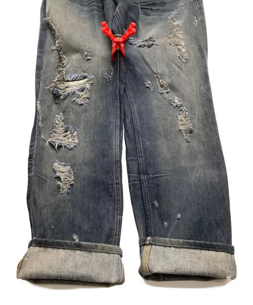 DOLCE & GABBANA（ドルチェ＆ガッバーナ）DOLCE & GABBANA (ドルチェ＆ガッバーナ) ダメージデニムパンツ ブルー サイズ:32の古着・服飾アイテム