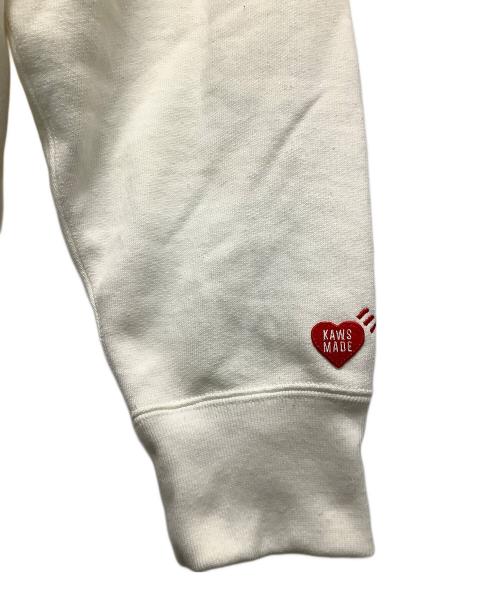 HUMAN MADE（ヒューマンメイド）HUMAN MADE (ヒューマンメイド) KAWS (カウズ) プルオーバーパーカー ホワイト サイズ:XXLの古着・服飾アイテム
