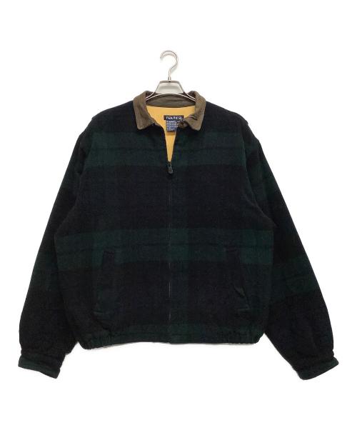 NAUTICA（ノーティカ）NAUTICA (ノーティカ) ウールジャケット ネイビー×グリーン サイズ:XLの古着・服飾アイテム