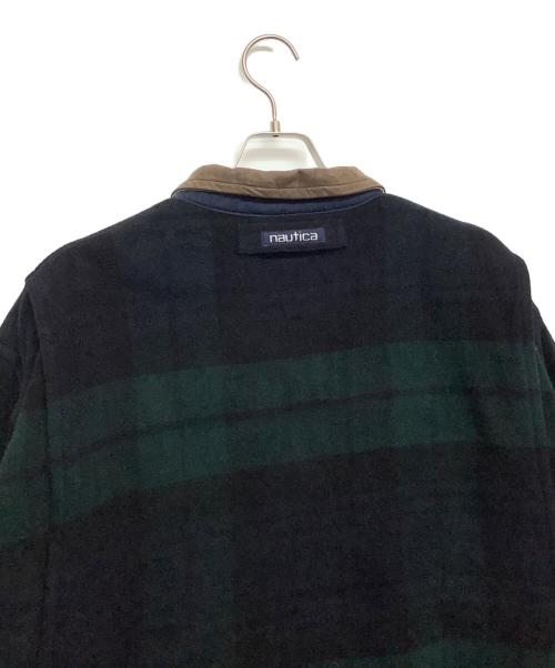 NAUTICA（ノーティカ）NAUTICA (ノーティカ) ウールジャケット ネイビー×グリーン サイズ:XLの古着・服飾アイテム