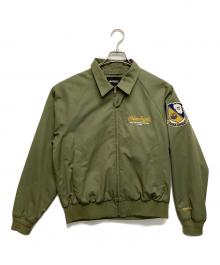 AVIREX（アヴィレックス）の古着「ジップブルゾン」｜オリーブ