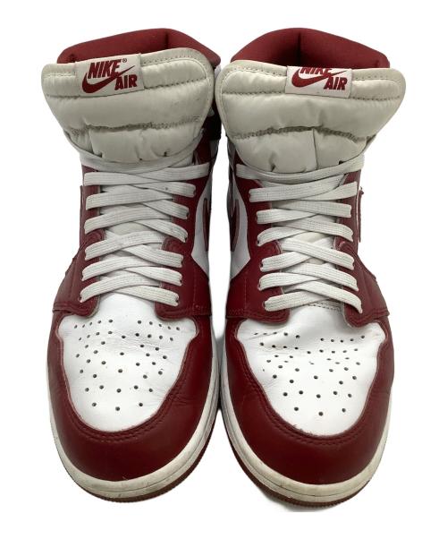 NIKE（ナイキ）NIKE (ナイキ) ハイカットスニーカー ホワイト×ボルドー サイズ:28.5cmの古着・服飾アイテム