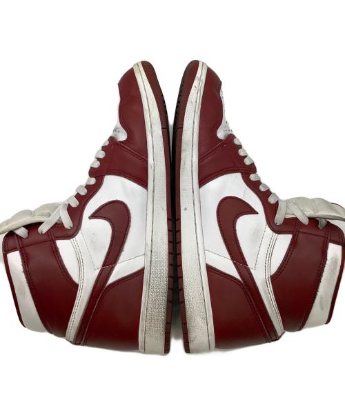 NIKE（ナイキ）NIKE (ナイキ) ハイカットスニーカー ホワイト×ボルドー サイズ:28.5cmの古着・服飾アイテム