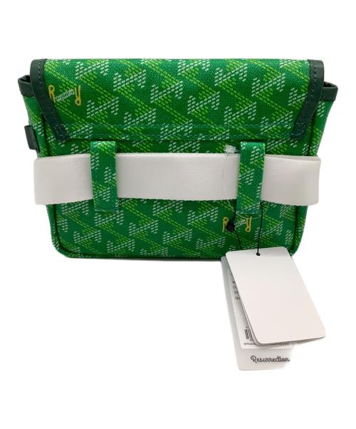 Resurrection（レザレクション）Resurrection (レザレクション) ウエストポーチ グリーンの古着・服飾アイテム