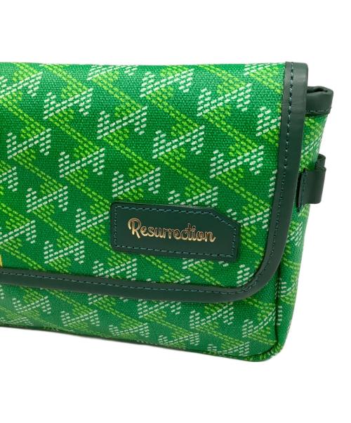 Resurrection（レザレクション）Resurrection (レザレクション) ウエストポーチ グリーンの古着・服飾アイテム