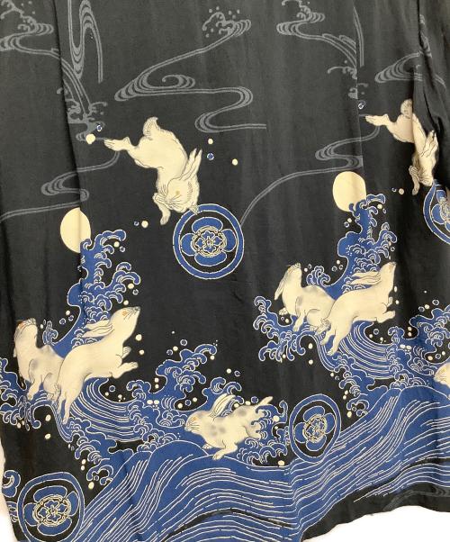 ONIWASOTO（オニワソト）ONIWASOTO (オニワソト) アロハシャツ ブラック サイズ:LLの古着・服飾アイテム