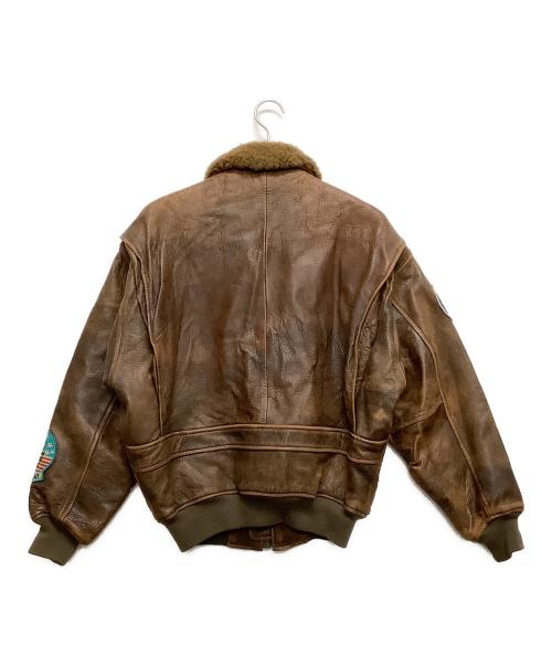 AVIREX（アヴィレックス）AVIREX (アヴィレックス) パッチ付G-1フライトジャケット ブラウン サイズ:Sの古着・服飾アイテム