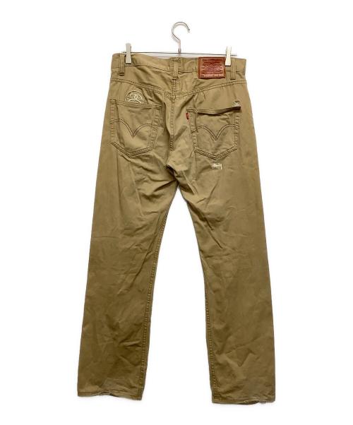 stussy（ステューシー）stussy (ステューシー) LEVI'S (リーバイス) チノパン カーキ サイズ:Mサイズの古着・服飾アイテム