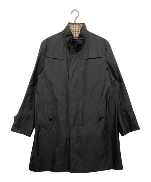 BURBERRY LONDON（バーバリーロンドン）BURBERRY LONDON (バーバリーロンドン) スタンドカラーコート ブラック サイズ:Lの古着・服飾アイテム