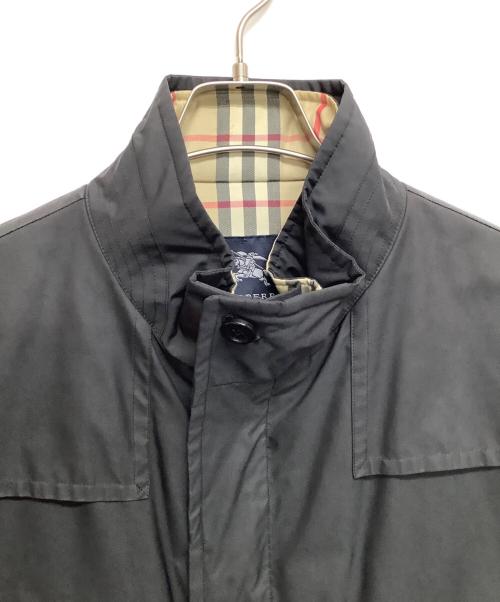 BURBERRY LONDON（バーバリーロンドン）BURBERRY LONDON (バーバリーロンドン) スタンドカラーコート ブラック サイズ:Lの古着・服飾アイテム
