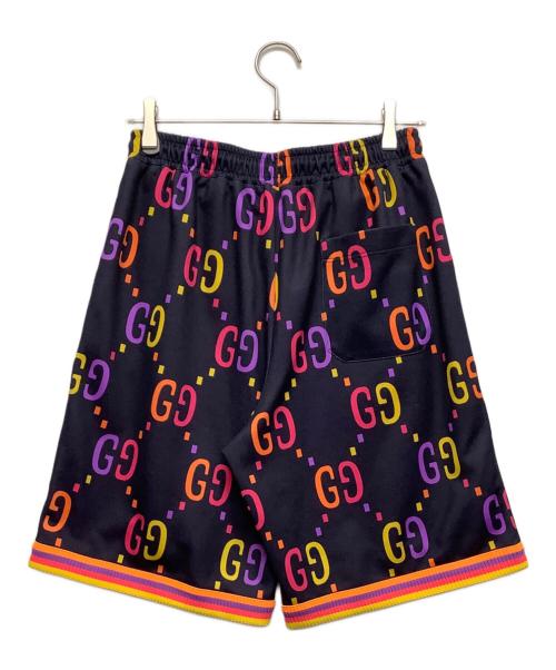 GUCCI（グッチ）GUCCI (グッチ) ショートパンツ ネイビー×オレンジ サイズ:XSサイズの古着・服飾アイテム