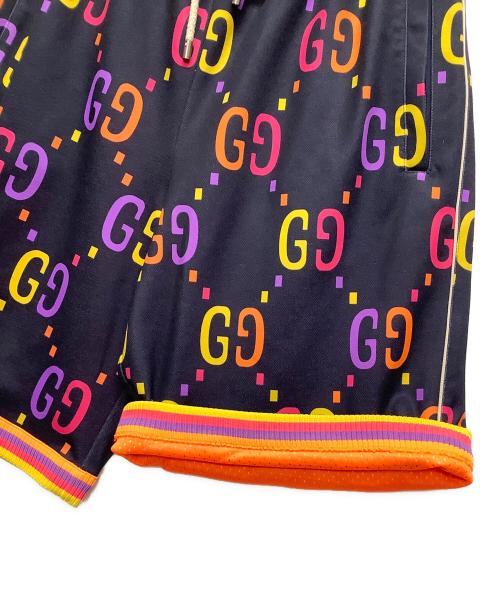 GUCCI（グッチ）GUCCI (グッチ) ショートパンツ ネイビー×オレンジ サイズ:XSサイズの古着・服飾アイテム