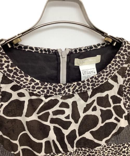 'S Max Mara（エスマックスマーラ）'S Max Mara (エスマックスマーラ) ノースリーブワンピース ベージュ サイズ:IJ36の古着・服飾アイテム