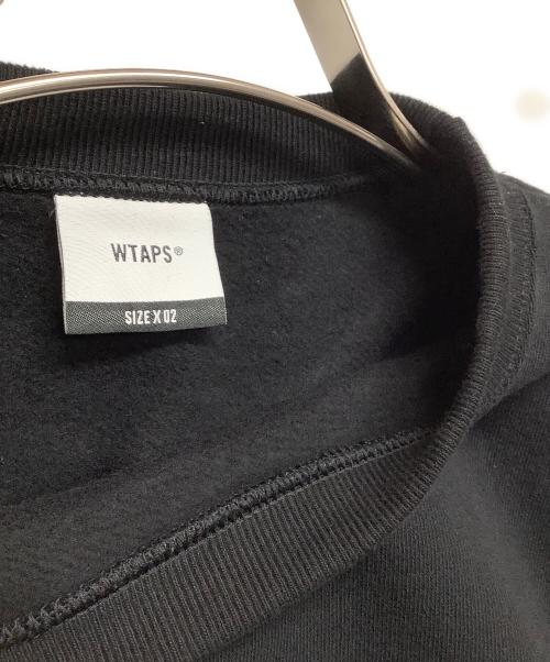 WTAPS（ダブルタップス）WTAPS (ダブルタップス) クルーネックスウェット ブラック サイズ:x02の古着・服飾アイテム