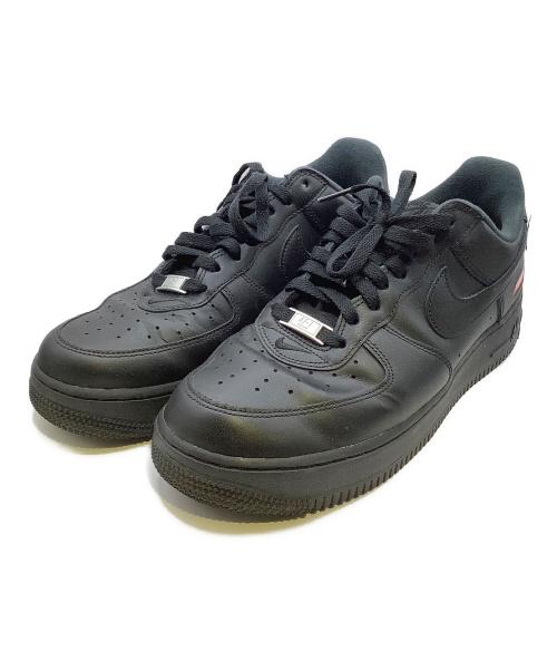 NIKE（ナイキ）NIKE (ナイキ) SUPREME (シュプリーム) NIKE×Supreme　AIR FORCE1（エアフォース1）ローカットスニーカー ブラック サイズ:27㎝の古着・服飾アイテム