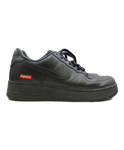 NIKE（ナイキ）NIKE (ナイキ) SUPREME (シュプリーム) NIKE×Supreme　AIR FORCE1（エアフォース1）ローカットスニーカー ブラック サイズ:27㎝の古着・服飾アイテム