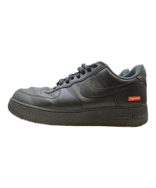 NIKE（ナイキ）NIKE (ナイキ) SUPREME (シュプリーム) NIKE×Supreme　AIR FORCE1（エアフォース1）ローカットスニーカー ブラック サイズ:27㎝の古着・服飾アイテム