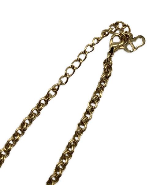 Christian Dior（クリスチャン ディオール）Christian Dior (クリスチャン ディオール) Chriatian Dior  ネックレス　Dior ゴールド　CDロゴラインストーン ゴールドの古着・服飾アイテム