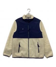 POLO RALPH LAUREN（ポロ・ラルフローレン）の古着「ボアジャケット」｜ベージュ×ネイビー