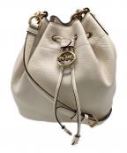 COACHコーチ）の古着「巾着ショルダーバッグ」｜ベージュ