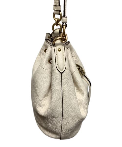 COACH（コーチ）COACH (コーチ) 巾着ショルダーバッグ ベージュの古着・服飾アイテム