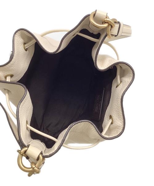 COACH（コーチ）COACH (コーチ) 巾着ショルダーバッグ ベージュの古着・服飾アイテム