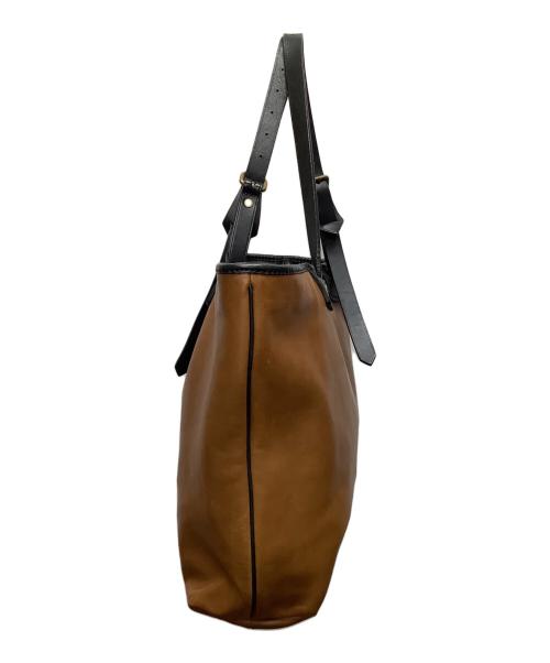 COACH（コーチ）COACH (コーチ) トートバッグ ブラウン×ブラックの古着・服飾アイテム