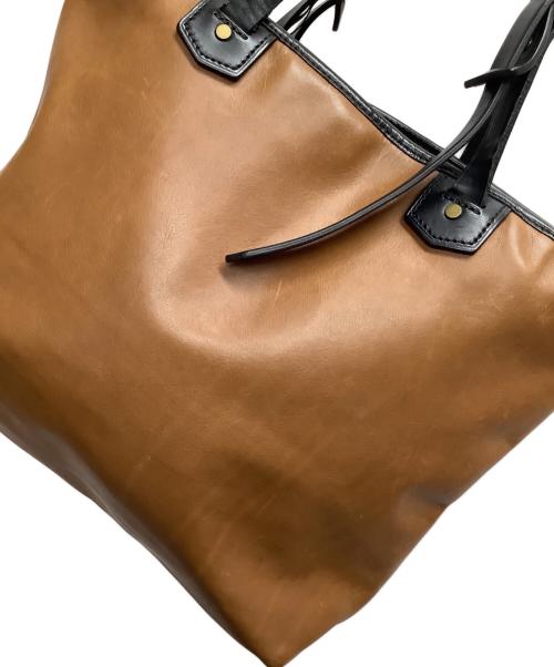 COACH（コーチ）COACH (コーチ) トートバッグ ブラウン×ブラックの古着・服飾アイテム