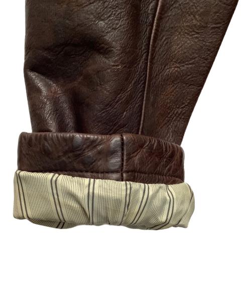 BANANA REPUBLIC（バナナリパブリック）BANANA REPUBLIC (バナナリパブリック) レザーカバーオール ブラウン サイズ:Mサイズの古着・服飾アイテム