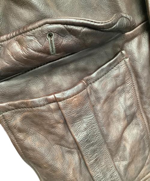 BANANA REPUBLIC（バナナリパブリック）BANANA REPUBLIC (バナナリパブリック) レザーカバーオール ブラウン サイズ:Mサイズの古着・服飾アイテム