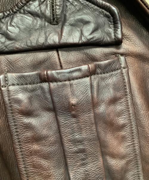 BANANA REPUBLIC（バナナリパブリック）BANANA REPUBLIC (バナナリパブリック) レザーカバーオール ブラウン サイズ:Mサイズの古着・服飾アイテム