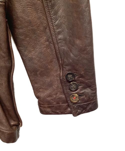 BANANA REPUBLIC（バナナリパブリック）BANANA REPUBLIC (バナナリパブリック) レザーカバーオール ブラウン サイズ:Mサイズの古着・服飾アイテム